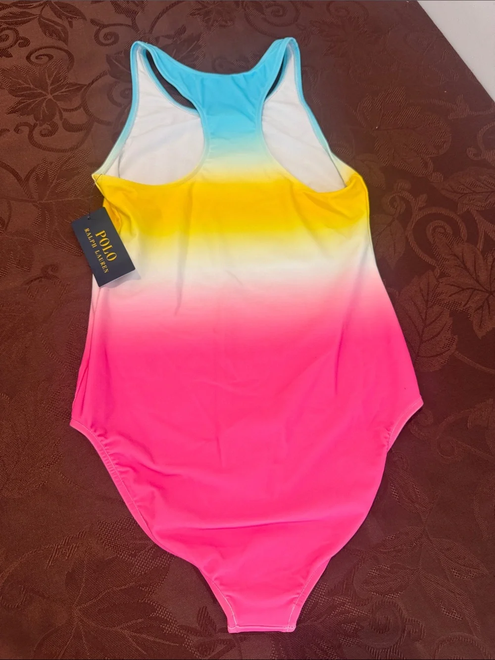 Polo by Ralph Lauren Girls One Piece Swimsuit. Size 12